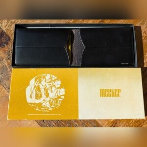 Meeker Black Genuine Leather Wallet New With Original Box